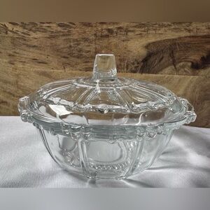 1970s Oyster Pearl by KIG Indonesia Beaded Candy Bowl / Dish